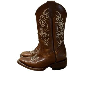 Sergal Girls Western Boots Leather Rare Sz US 19 is a 1 Bling